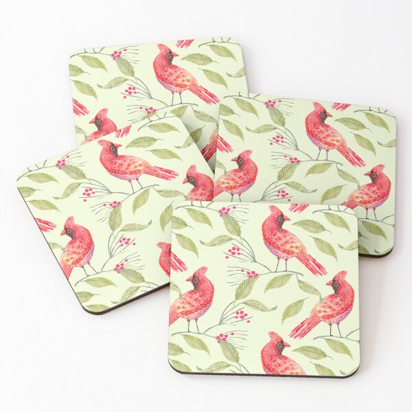 Item preview, Redbird-The Cardinal and Autumn Leaves pattern designed and sold by Doodlehub.