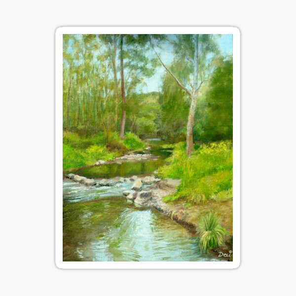 Item preview, Darebin Creek Mini Rapids designed and sold by Dai Wynn Fine Art.