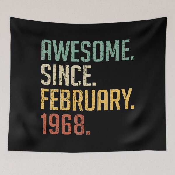 Item preview, Awesome Since February 1968 53rd Birthday Gift 53 Years Old Vintage February 1968 designed and sold by Takatv.