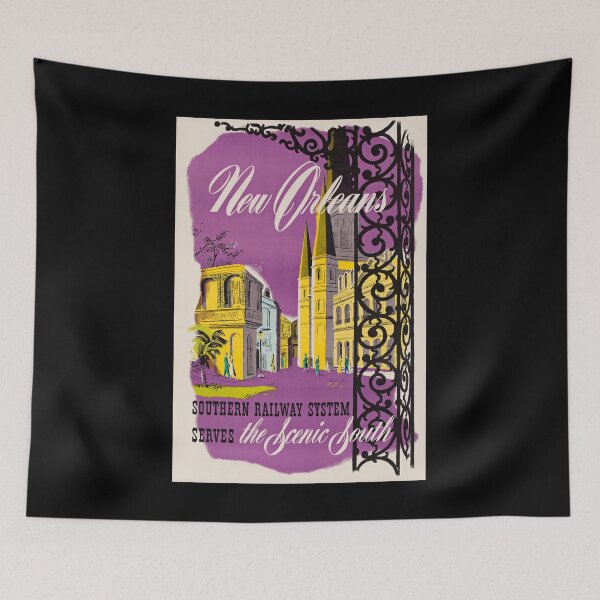 Item preview, New Orleans retro poster designed and sold by CorasPosters.