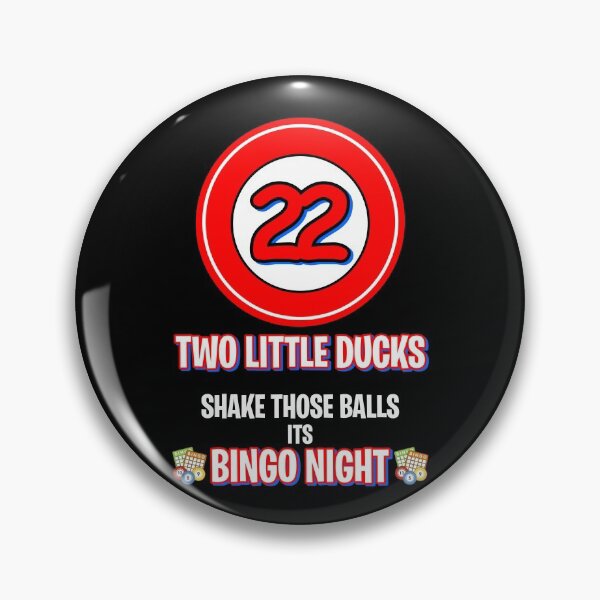 Item preview, Bingo Player, Funny Bingo Caller Calls, Number 22 Two Little Ducks designed and sold by BitcoinBros.
