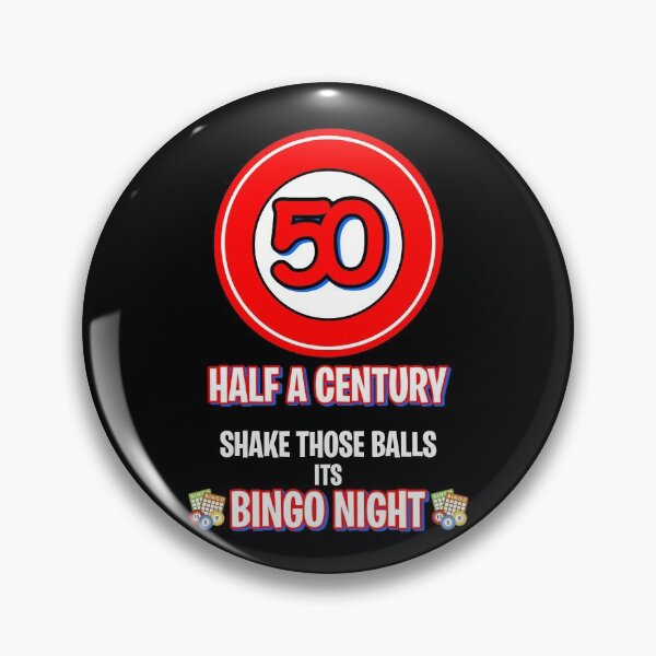 Item preview, Bingo Player, Funny Bingo Caller Calls, Number 50 Half a Century designed and sold by BitcoinBros.