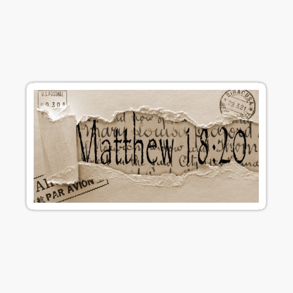 Matthew 18:20 Sticker