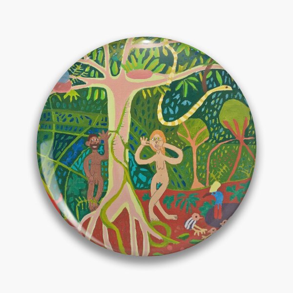 Item preview, Adam and Eve in the Rainforest Zionart Zion Levy Stewart designed and sold by Zion Levy Stewart.