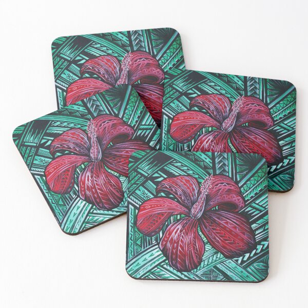 Item preview, RED HIBISCUS designed and sold by ARTSHACKPRINTS.