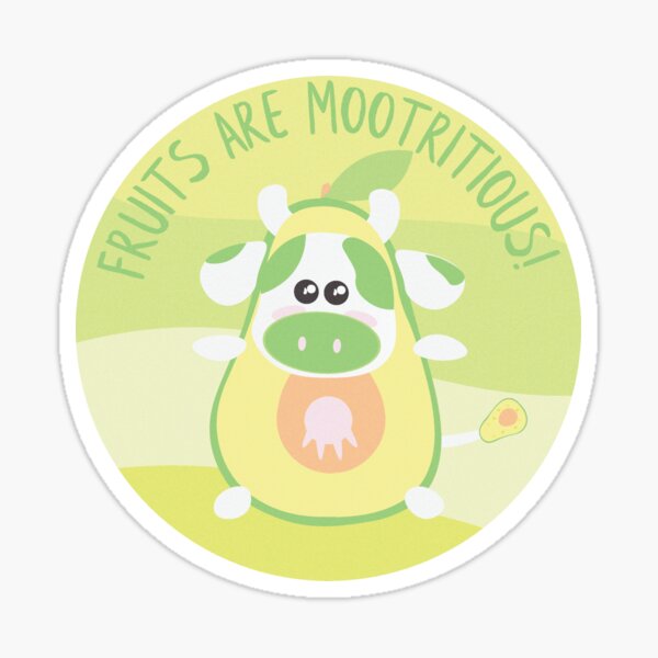 Avo-cow-do Sticker