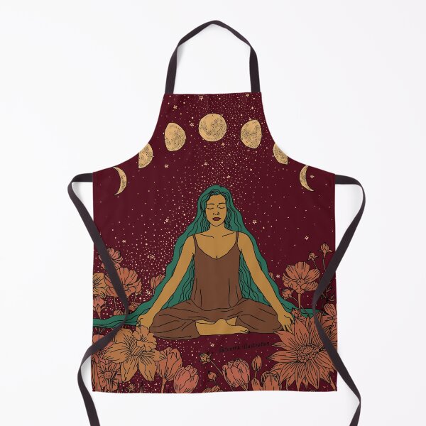 Item preview, Yoga Meditation Girl Moon Phases Art summer designed and sold by sierratruong.