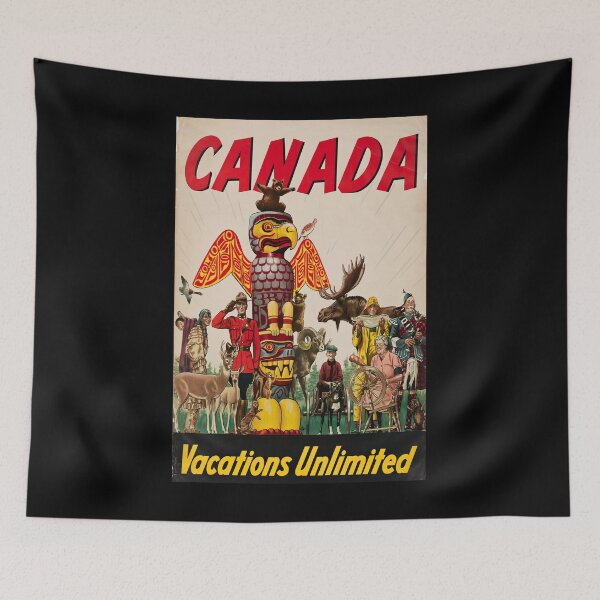 Item preview, Canada retro poster designed and sold by CorasPosters.