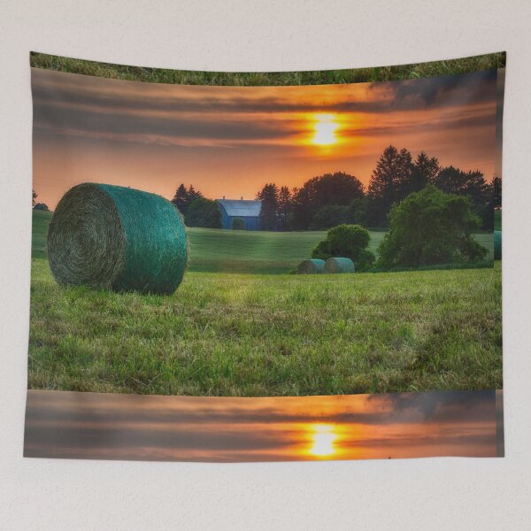 Item preview, Sunset Over Hay Field designed and sold by Robert Alsop.