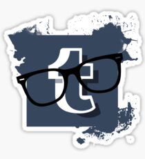 Hipster Tumblr Logo Sticker