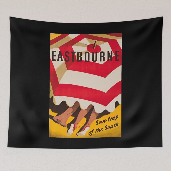 Item preview, Eastbourne retro poster designed and sold by CorasPosters.