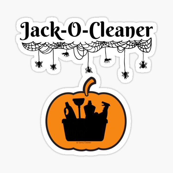 Item preview, Jack-O-Cleaner Funny Cleaning Halloween Cleaning Supplies Pumpkin Fun designed and sold by SavvyCleaner.