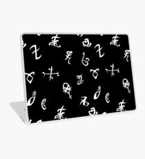shadowhunters runes B&W Laptop Skin