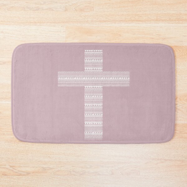 Item preview, White Boho Christian Cross designed and sold by move-mtns.