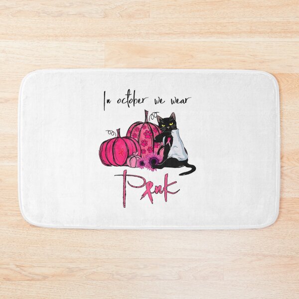 Item preview, In October We Wear Pink Cat Mom Breast Cancer Halloween designed and sold by Alex Cuttell.