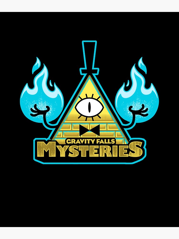 "Gravity Falls Mysteries Blue Gravity Falls" Metal Print for Sale by Biancacoesens Redbubble