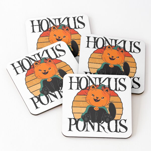Item preview, Funny Halloween Cute Black Cat Witches Pumpkin Honkus Vintage Sunset designed and sold by ZETTIF ⭐⭐⭐⭐⭐.