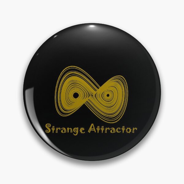 Item preview, Chaos Strange Attractor Maths Gold designed and sold by rahilvalani.