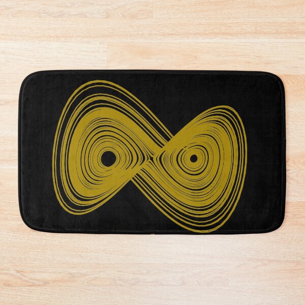 Item preview, Chaos Strange Attractor Maths Gold designed and sold by rahilvalani.