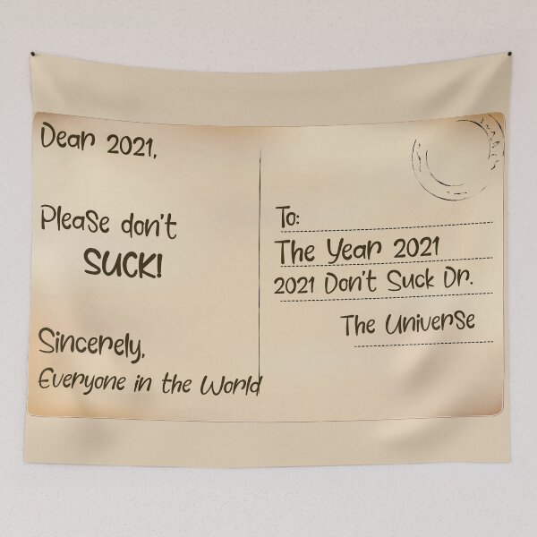 Item preview, Happy New Year - Don't Suck 2021 designed and sold by ittybittyowl.