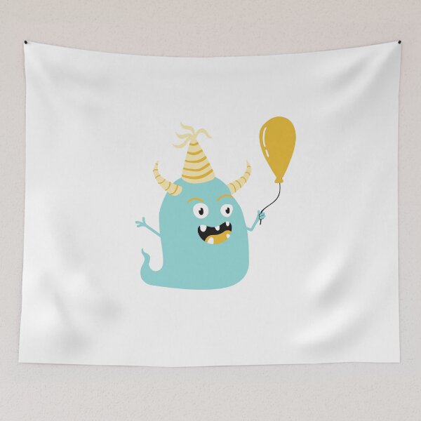 Item preview, Miss Toothy Teal Blob Monster designed and sold by wildflowerperks.