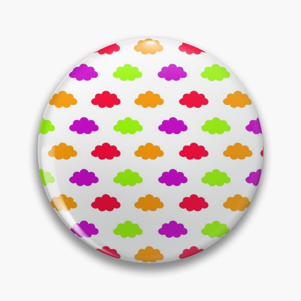 Item preview, Multicolored cloud pattern on white background designed and sold by Stéphane  Thirion.