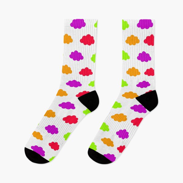 Item preview, Multicolored cloud pattern on white background designed and sold by Stéphane  Thirion.