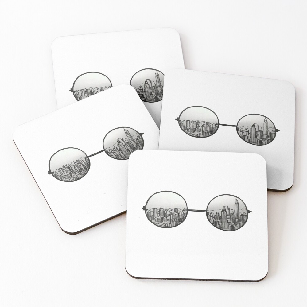 the view Coasters (Set of 4)