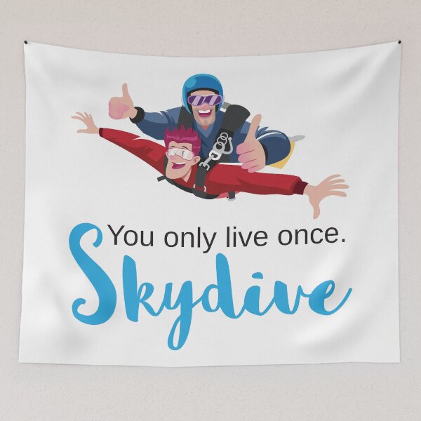 Item preview, You Only Live Once Skydive designed and sold by 4AllTimes.