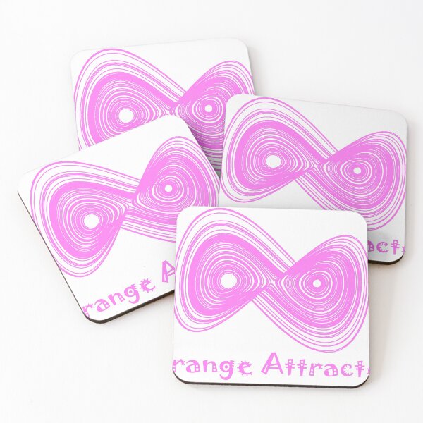 Item preview, Chaos Strange Attractor Maths pink designed and sold by rahilvalani.