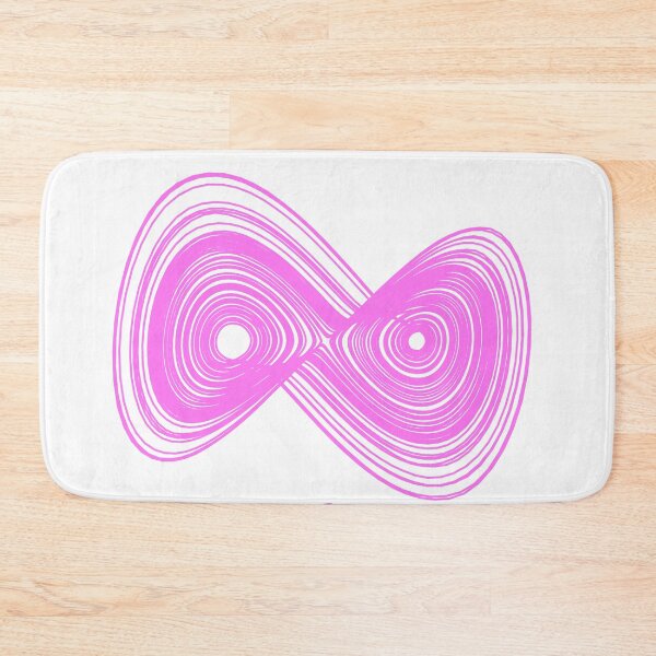 Item preview, Chaos Strange Attractor Maths pink designed and sold by rahilvalani.