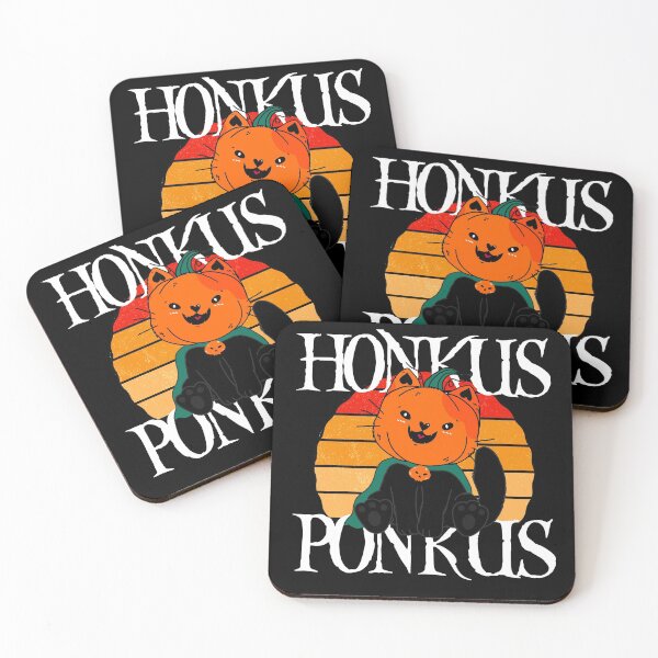 Item preview, Funny Honkus Ponkus Cute Black Cat Vintage Sunset Halloween designed and sold by ZETTIF ⭐⭐⭐⭐⭐.