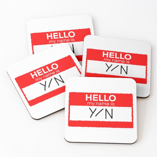 Item preview, hello my name is y/n designed and sold by dangerousfrog.