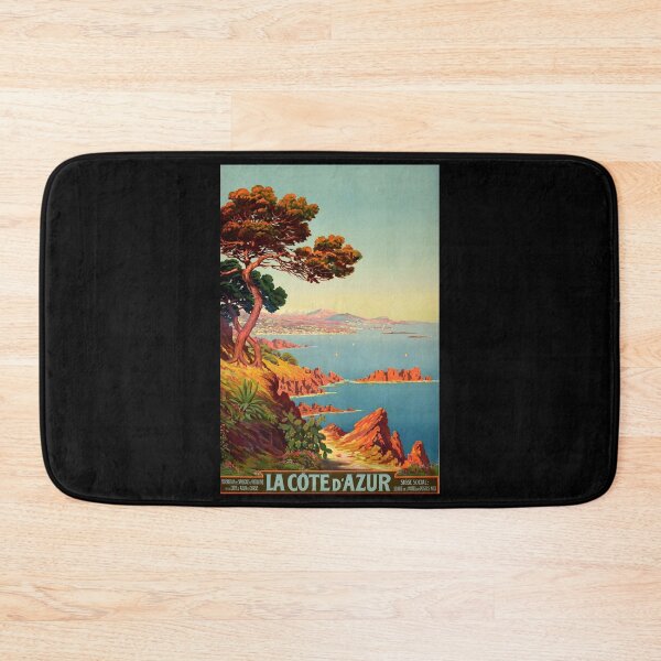 Artikelvorschau, Cote Azur retro poster entworfen und verkauft von CorasPosters.
