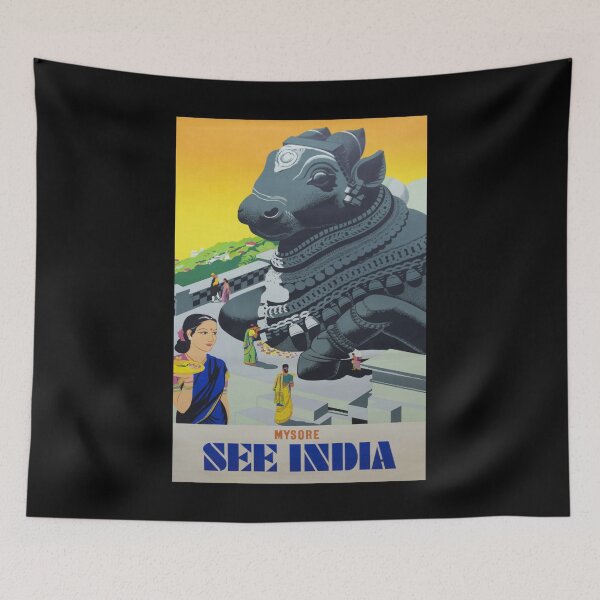 Item preview, Mysore retro poster designed and sold by CorasPosters.