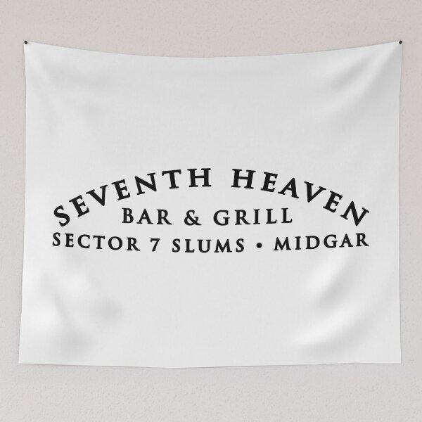 Item preview, Seventh Heaven Video game FF Bar VII Retro Remake Gaming designed and sold by melisssne.
