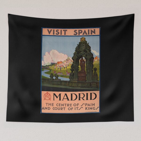 Item preview, Madrid retro poster designed and sold by CorasPosters.