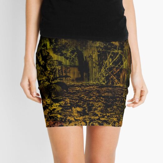 Forest garden Green Inversion 4 Mini Skirt