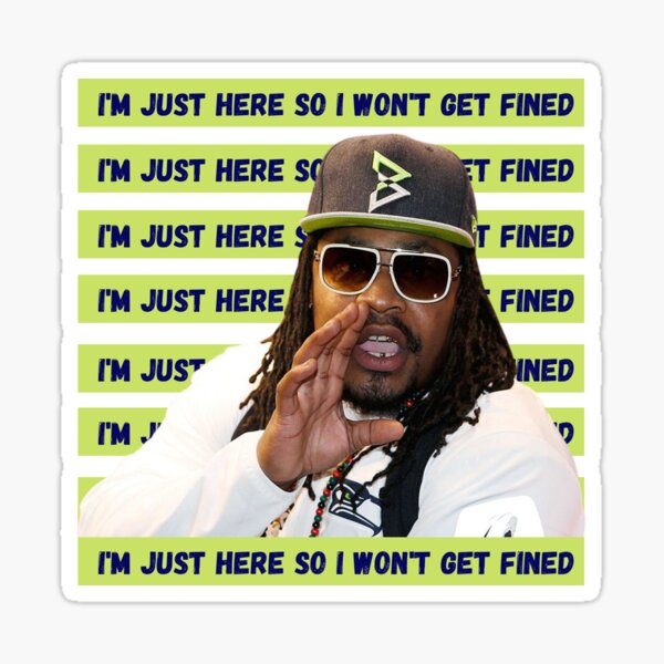 I M Just Here So I Wont Get Fined Sticker By Stopcereal Redbubble