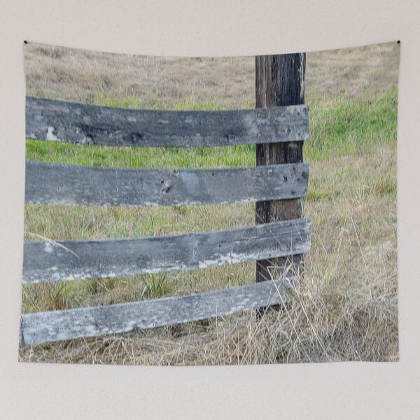 Item preview, Old Wood Fence Gate in a Dry Pasture designed and sold by Jennifer Church.