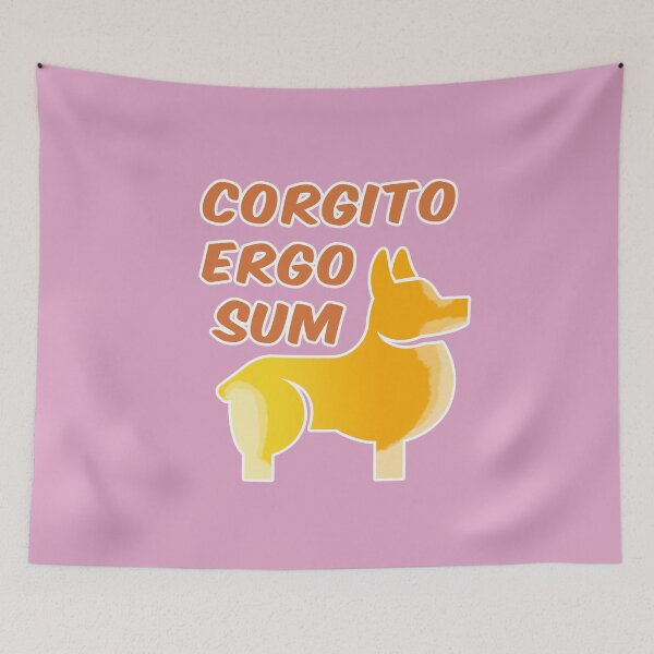 Item preview, CORGITO ERGO SUM PINK designed and sold by JAM2.