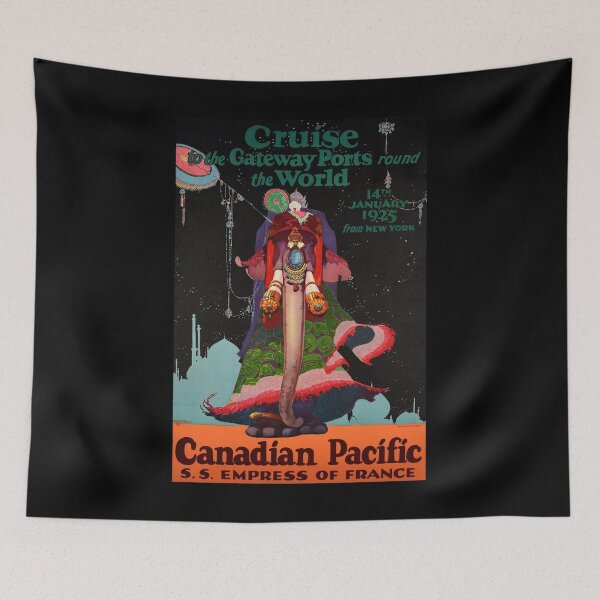Item preview, Gateway Ports round the World retro poster designed and sold by CorasPosters.