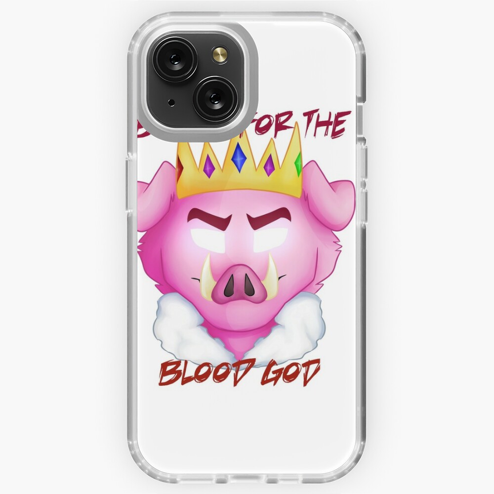 Technoblade Never Dies Blood God Pattern Clear Phone Case for