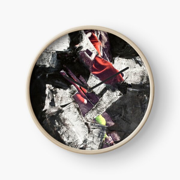 The Infinite Distance of God Mixed Media Clock