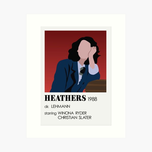 veronica sawyer funeral heathers movie poster Art Print