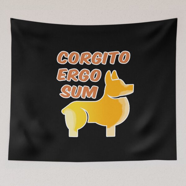 Item preview, CORGITO ERGO SUM BLACK designed and sold by JAM2.