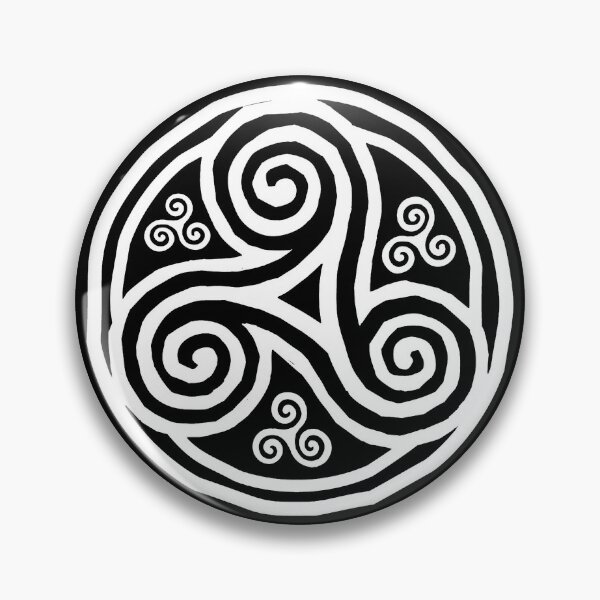 Item preview, White triskels on black designed and sold by 1enchik.