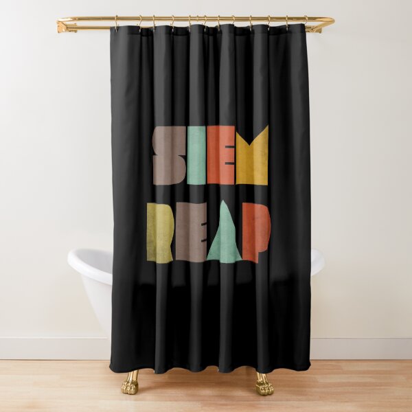 Siem Reap Vintage Shower Curtain
