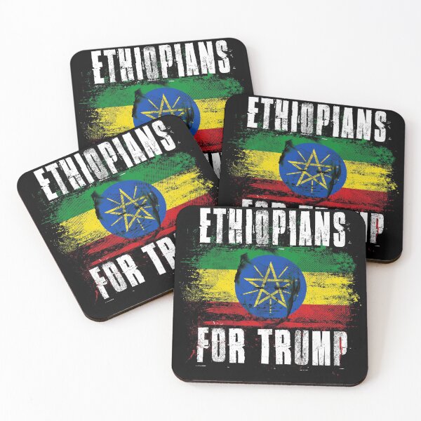 Item preview, Ethiopians For Trump - Trump 2020 Patriotic Flag designed and sold by ockshirts.