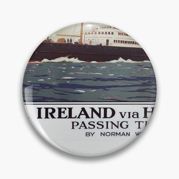 Item preview, Ireland via Hollyhead retro poster designed and sold by CorasPosters.